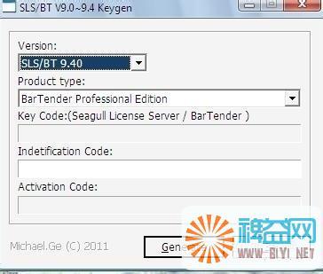 Bartender（简称BT）软件如何用注册机来破解