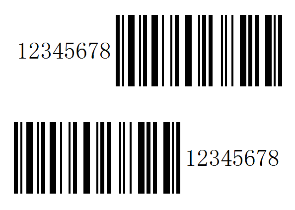 条码可读字符方位